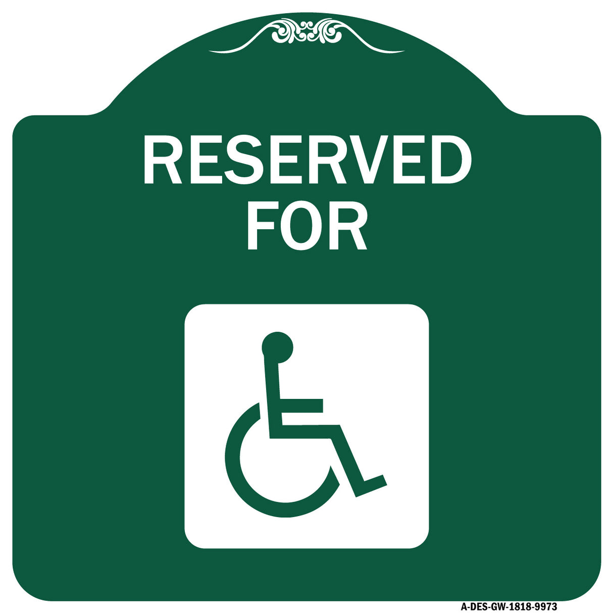 Graphic Handicapped Reserved