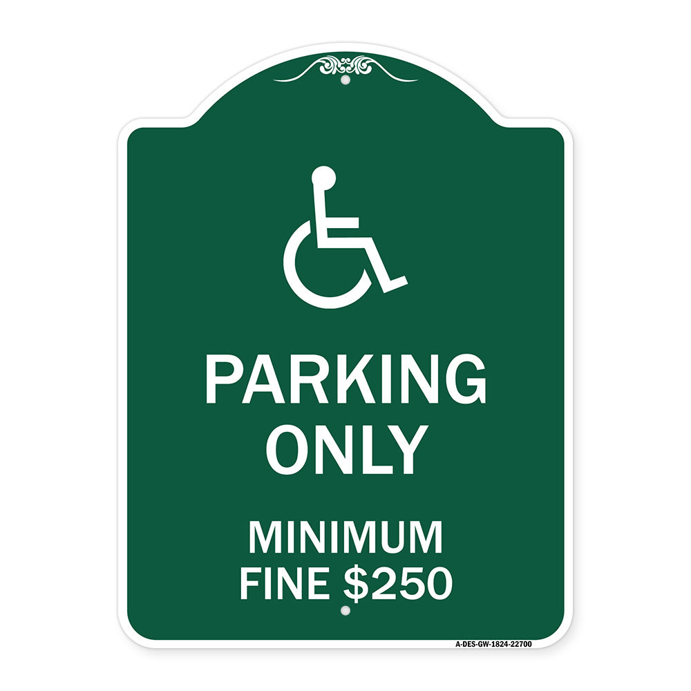 With Modified Isa Icon Parking Only Minimum Fine $250