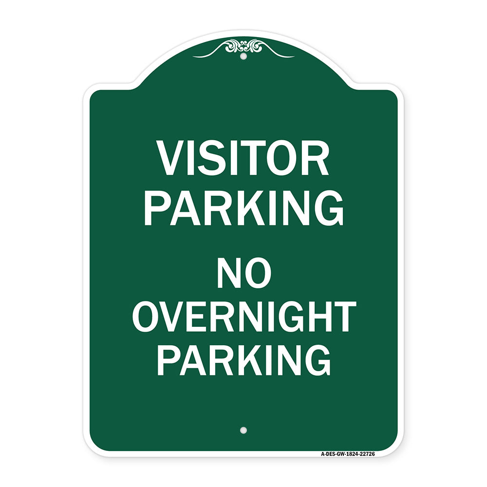 Visitor Parking Sign Visitor Parking No Overnight Parking
