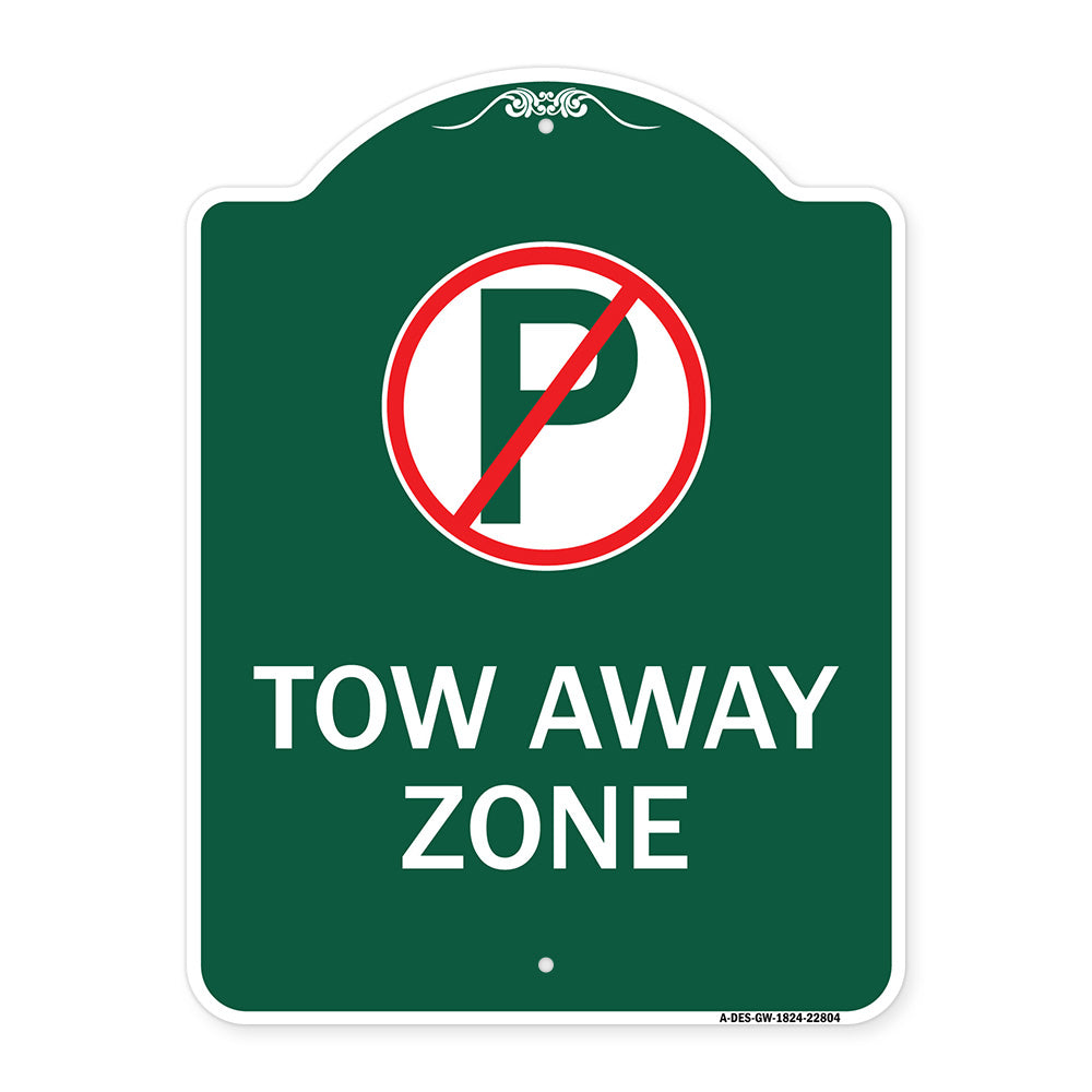 Tow Away Zone (No Parking Symbol)