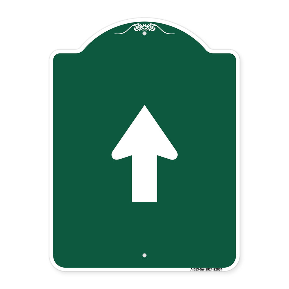 Straight Thru Sign - Straight Thru (Symbol) Sign