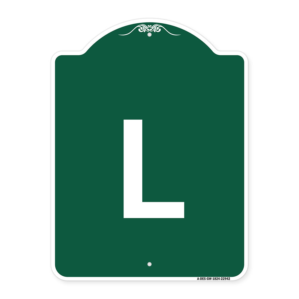 Sign with Letter L