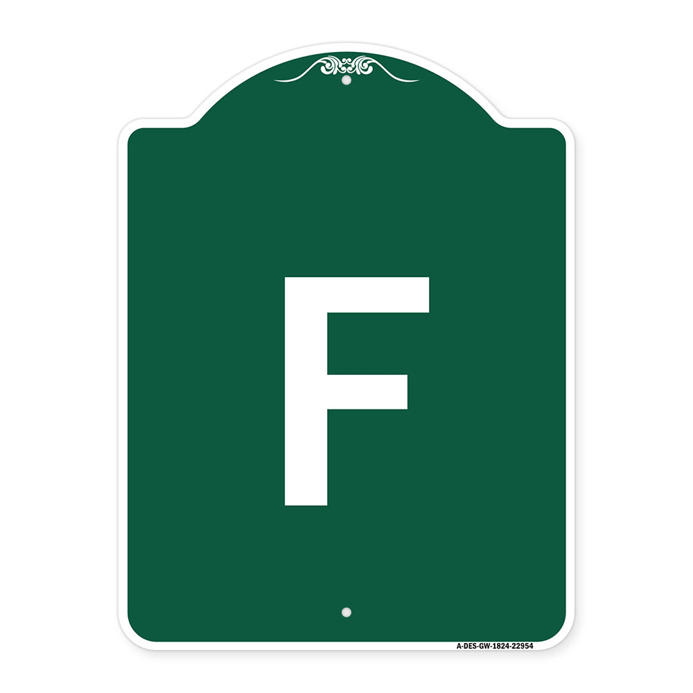 Sign with Letter F