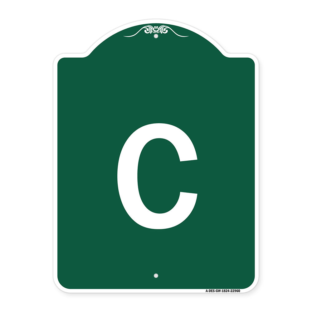 Sign with Letter C