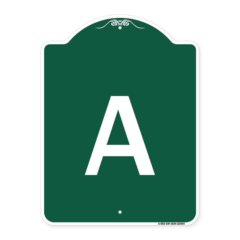 Sign with Letter A