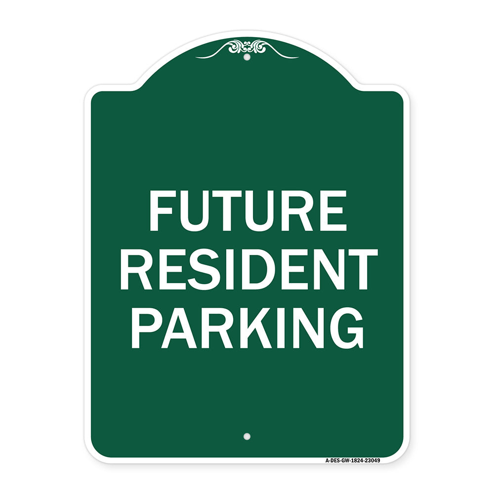Reserved Parking Sign Future Resident Parking
