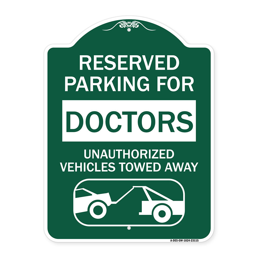 Reserved Parking for Doctors Unauthorized Vehicles Towed Away