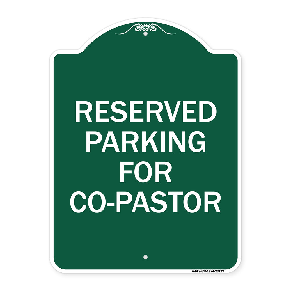 Reserved Parking for Co-Pastor