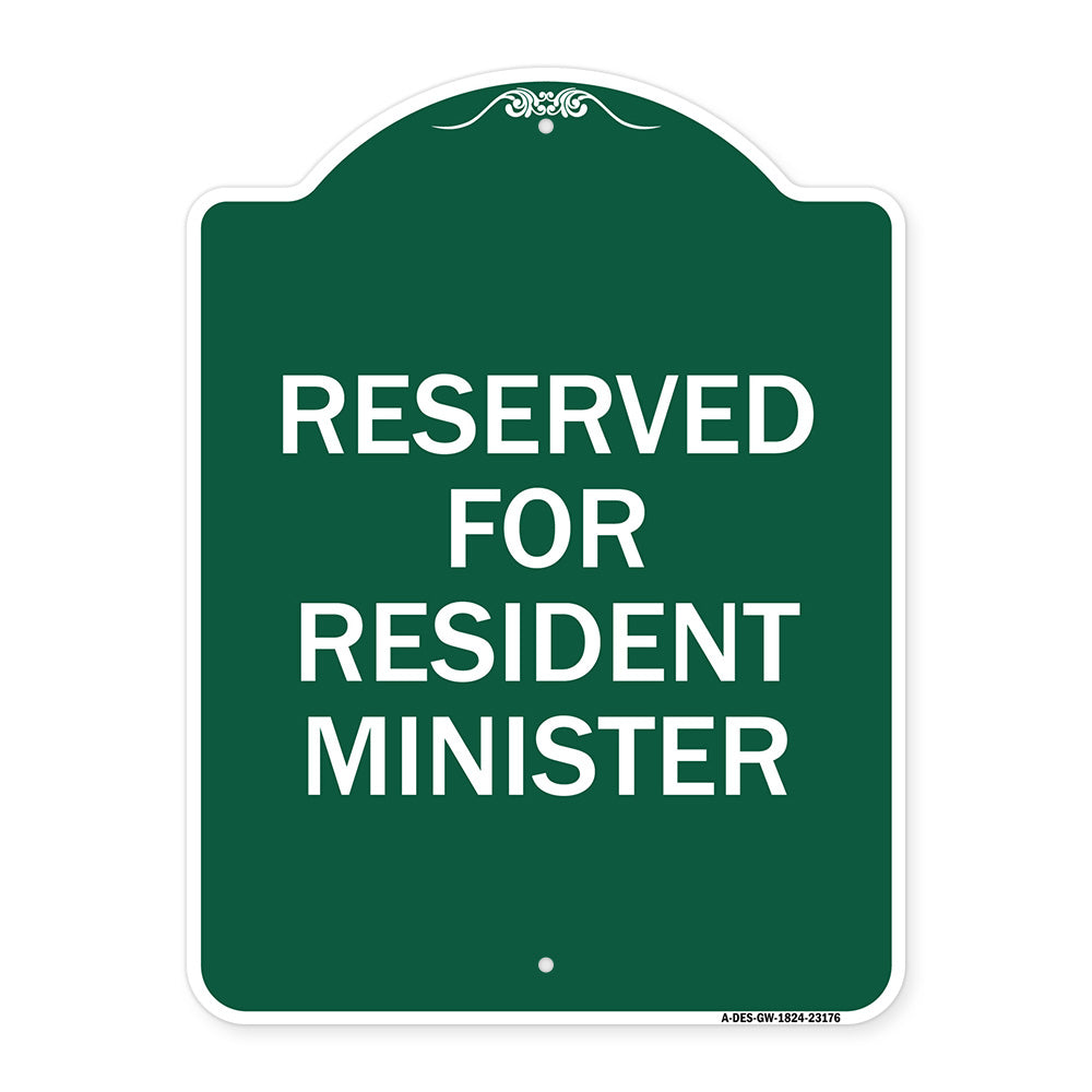 Reserved for Resident Minister