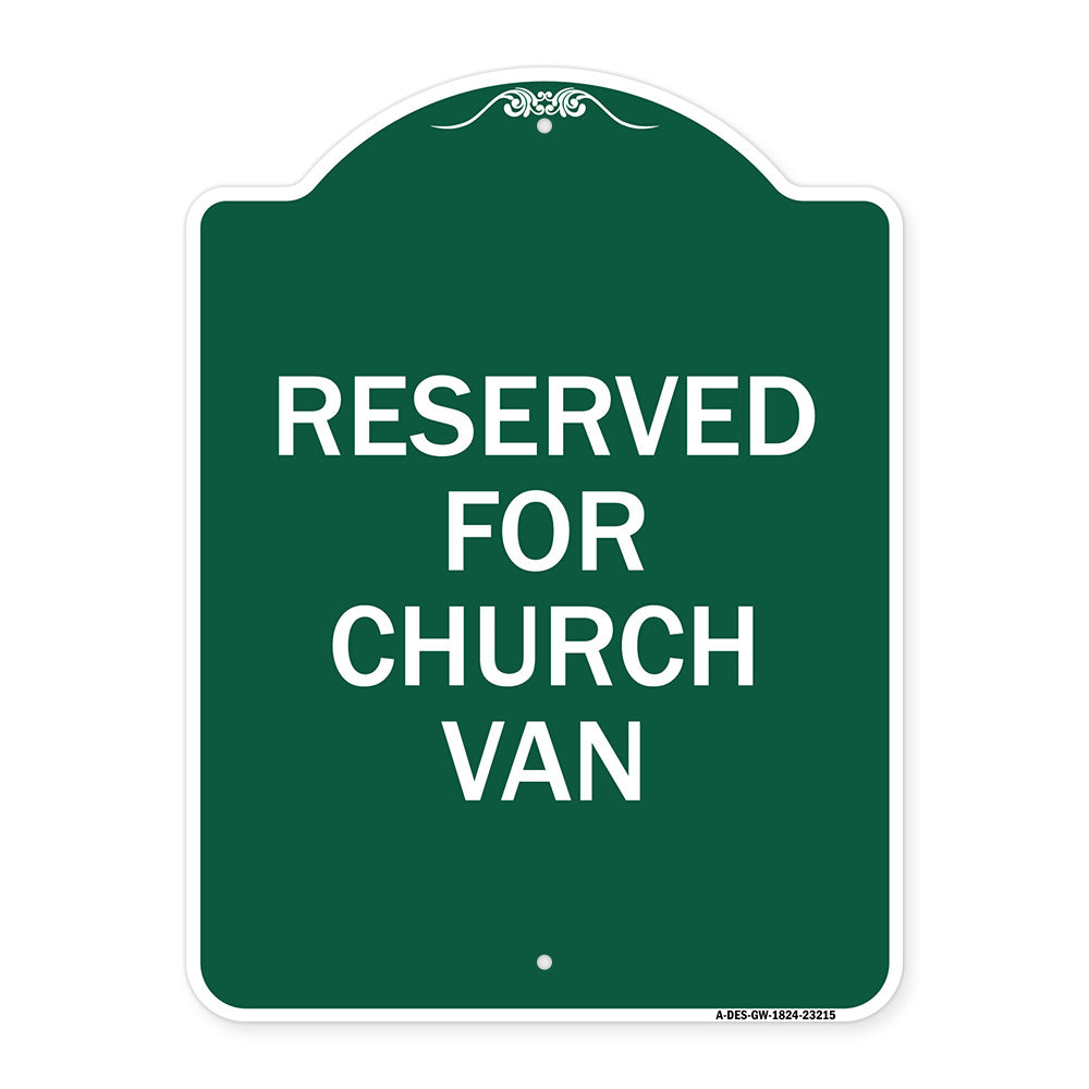 Reserved for Church Van