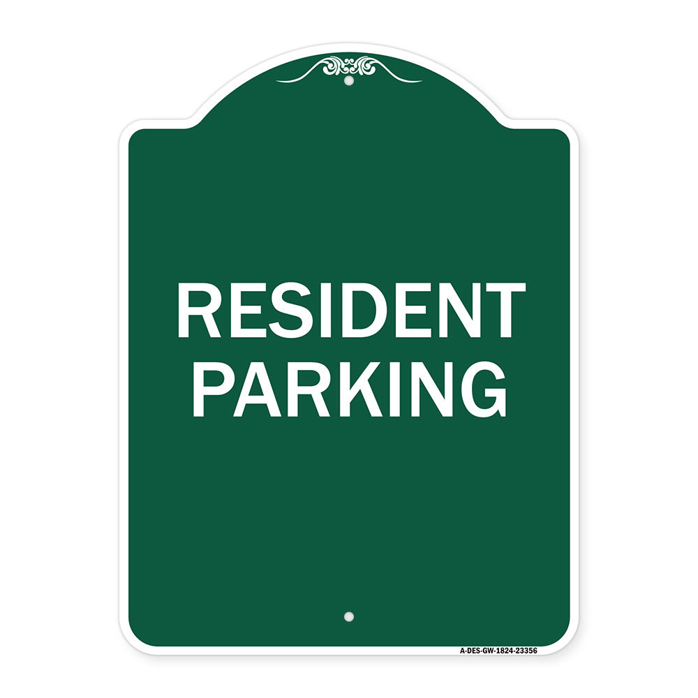 Parking Sign Resident Parking