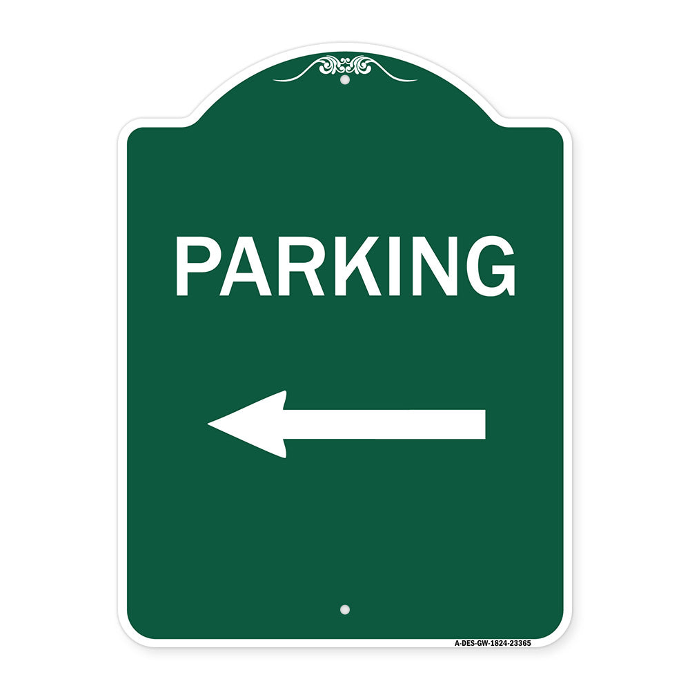Parking Sign (Left Arrow)