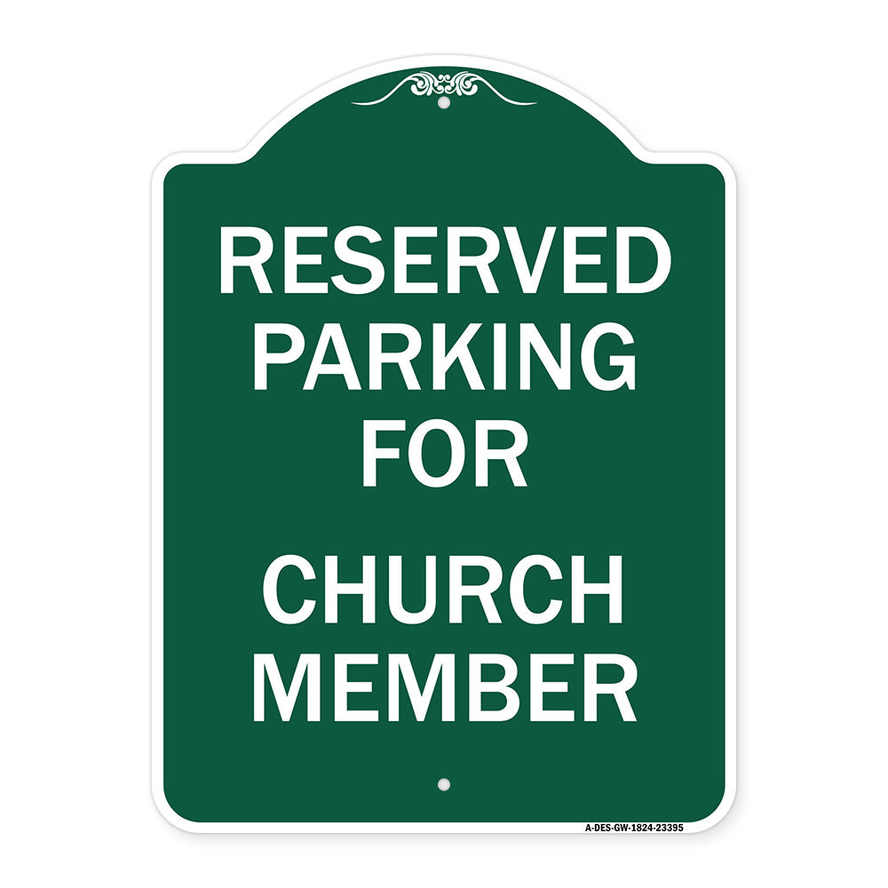 Parking Reserved for Church Member