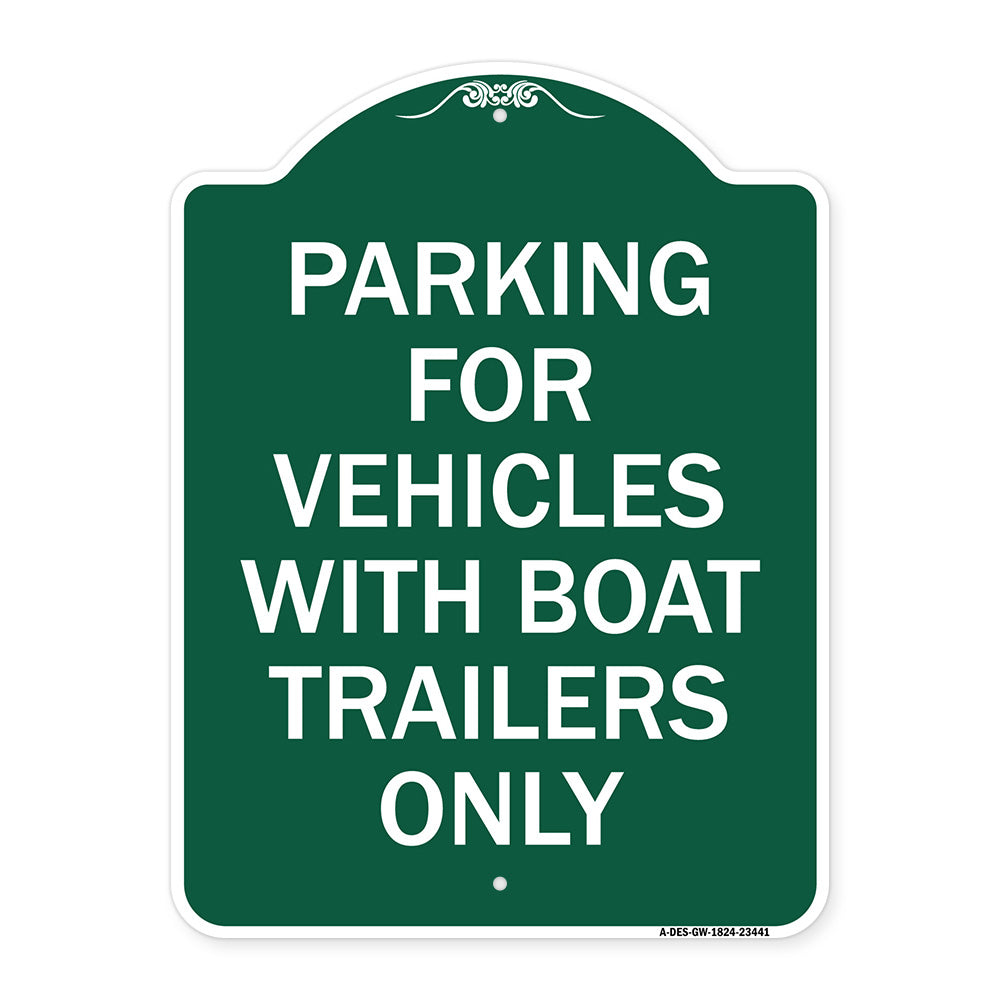 Parking for Vehicles with Boat Trailers Only
