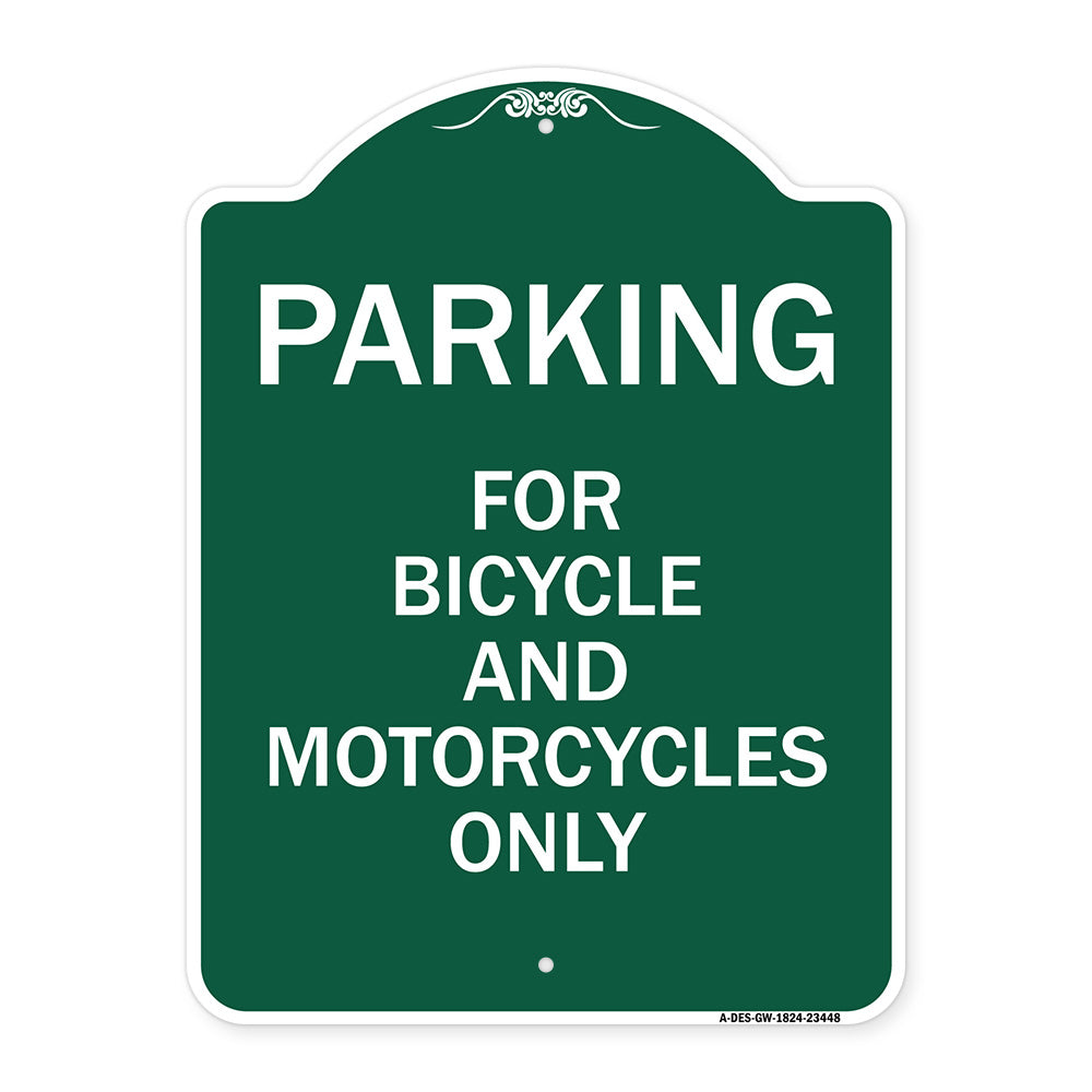 Parking for Bicycles and Motorcycles Only