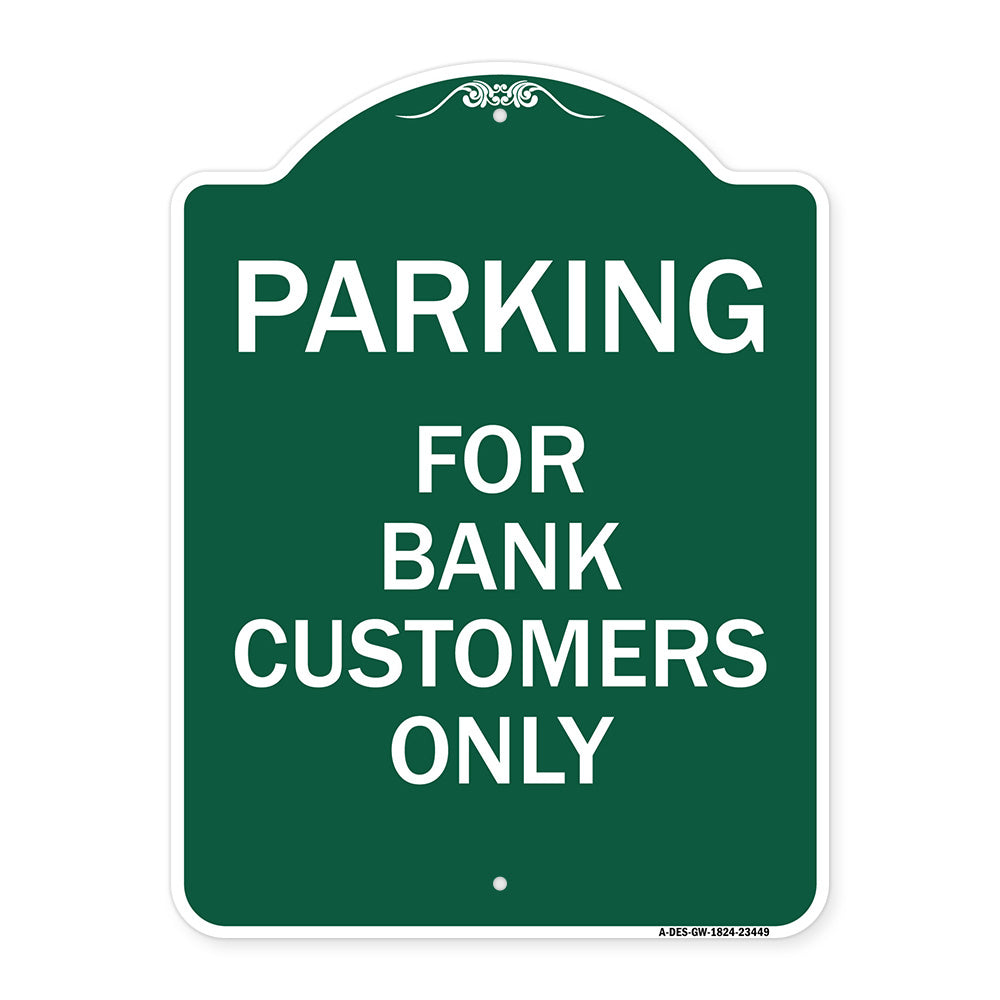 Parking for Bank Customers Only