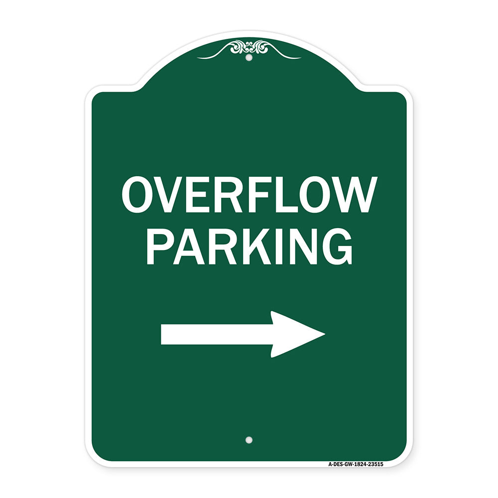 Overflow Parking with Right Arrow