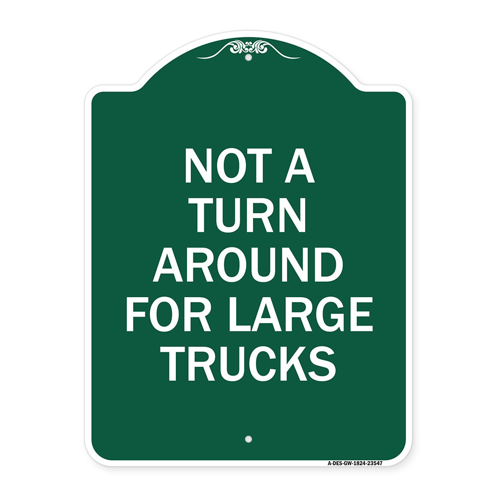 Not A Turn Around for Large Trucks