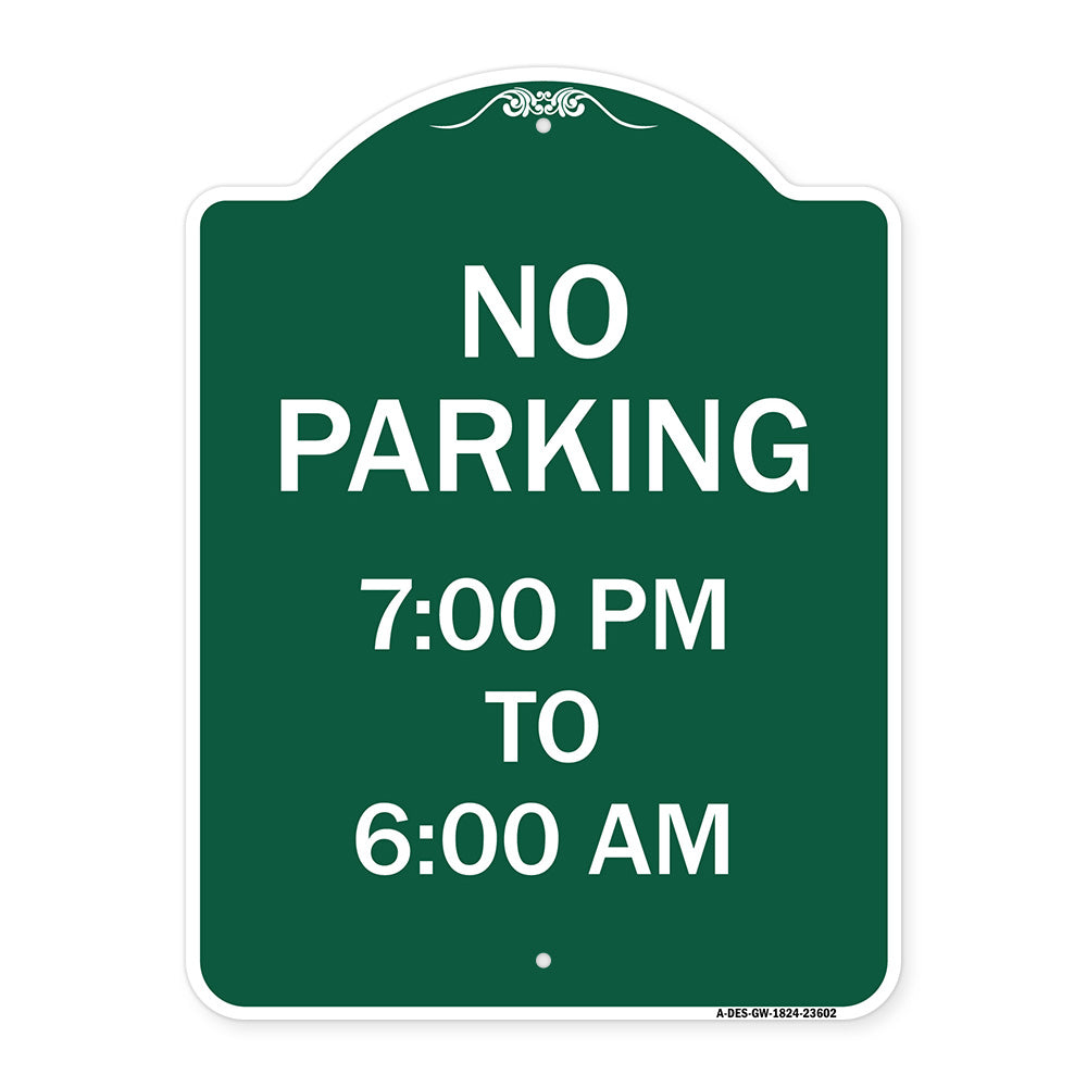 No Parking 7-00 Am to 6-00 Pm
