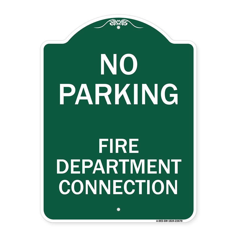 No Parking Sign No Parking - Fire Department Connection