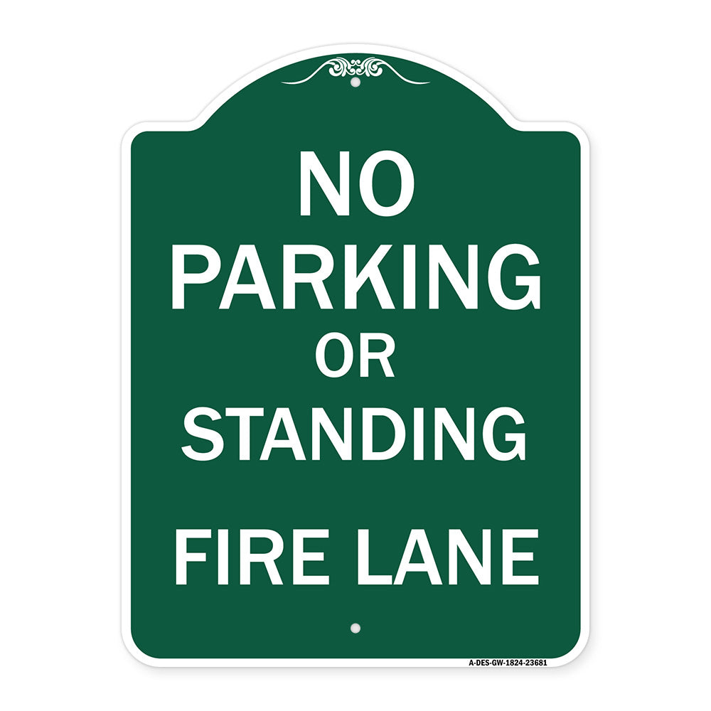 No Parking or Standing Fire Lane