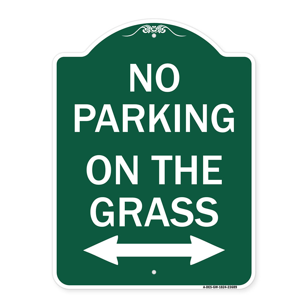 No Parking on the Grass (With Bidirectional Arrow