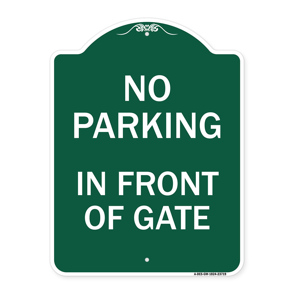 No Parking in Front of Gate