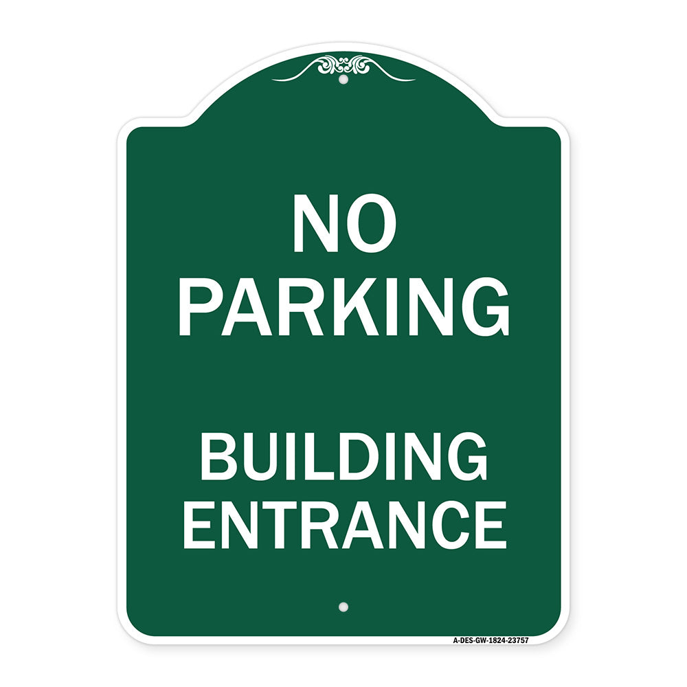 No Parking Building Entrance