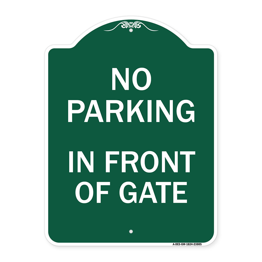 No Parking - in Front of Gate