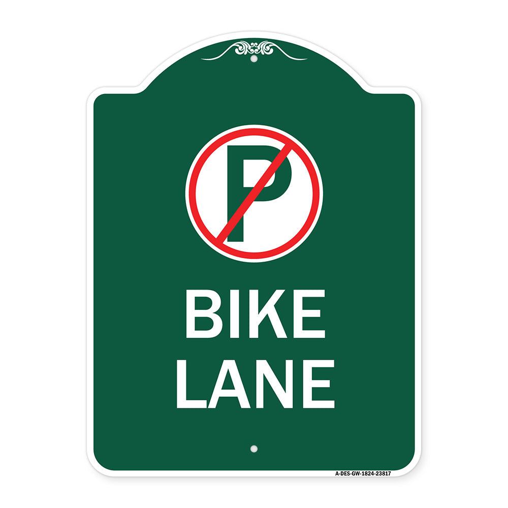 No Parking (Symbol) Bike Lane