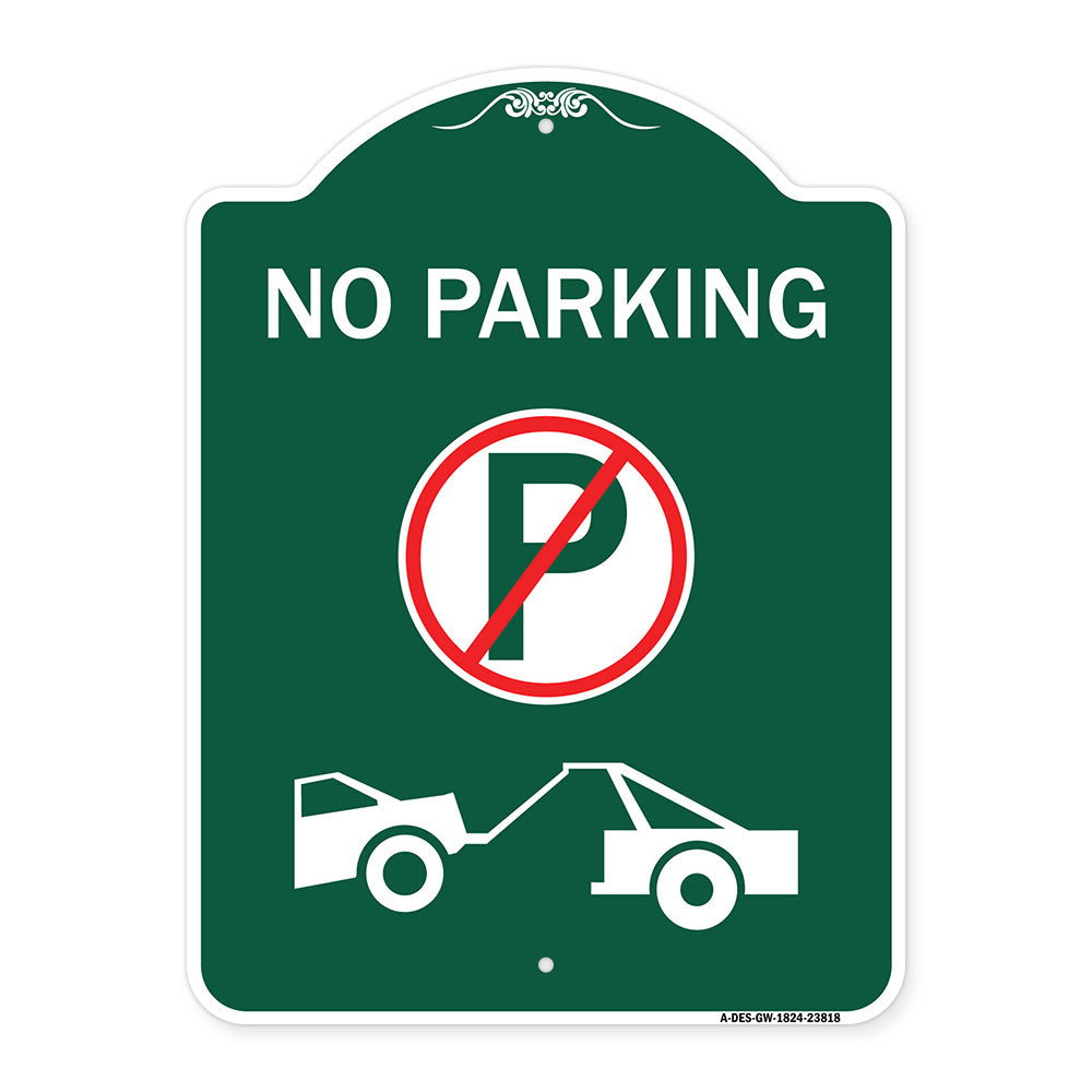 No Parking (No Parking Symbol and Tow Truck Symbol)