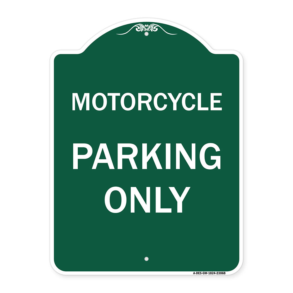 Motorcycle Parking Only