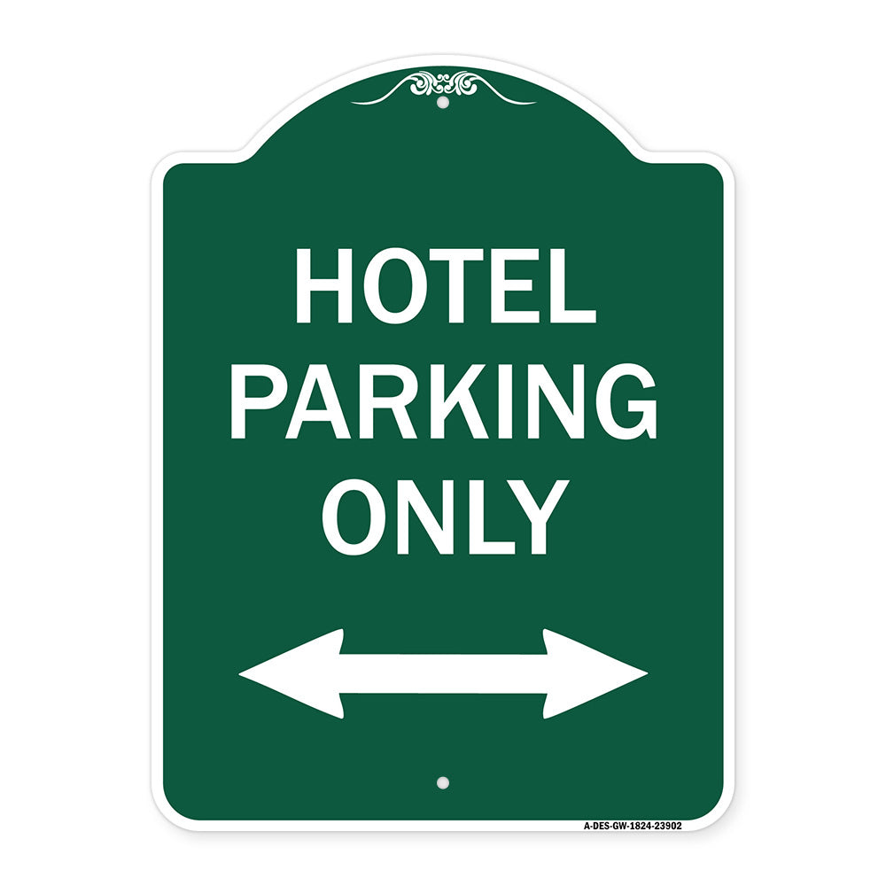 Hotel Parking Only (With Bidirectional Arrow)