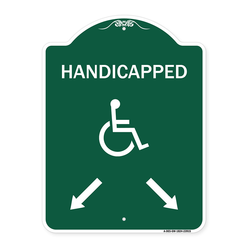 Handicapped Parking with Double Arrows