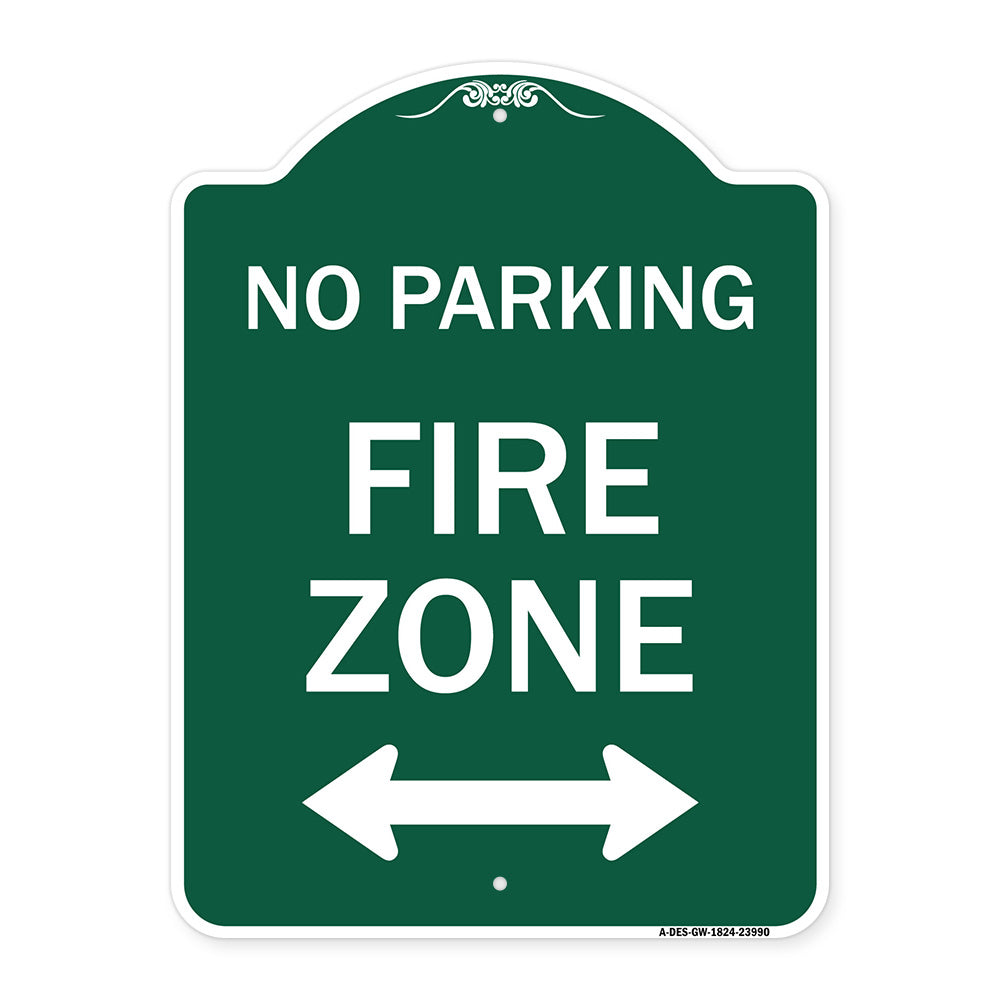 Fire Lane with Bidirectional Arrow