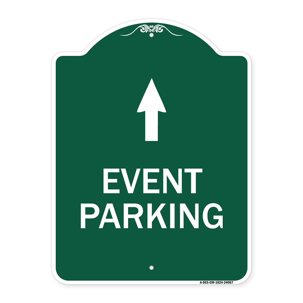 Event Parking Only (With Up Arrow)