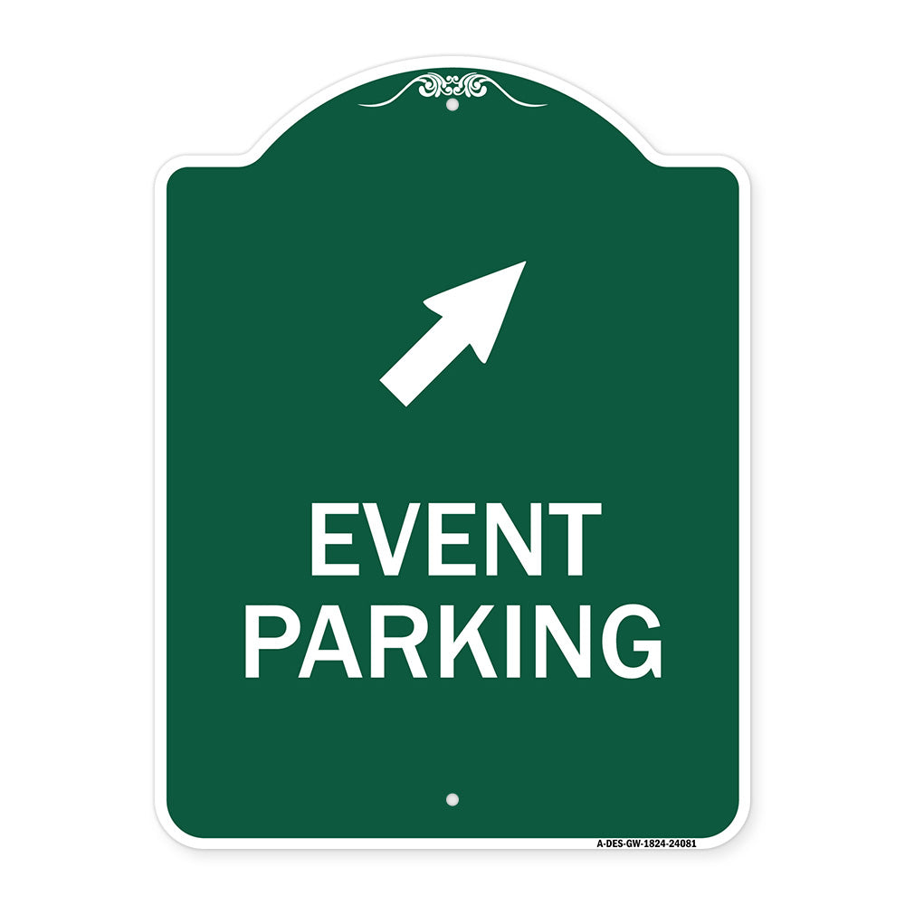 Event Parking (Up Right Arrow Symbol)