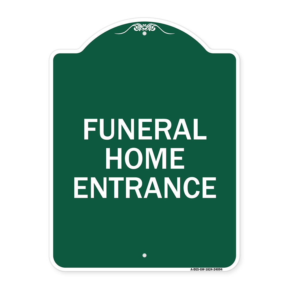 Entrance Sign Funeral Home Entrance