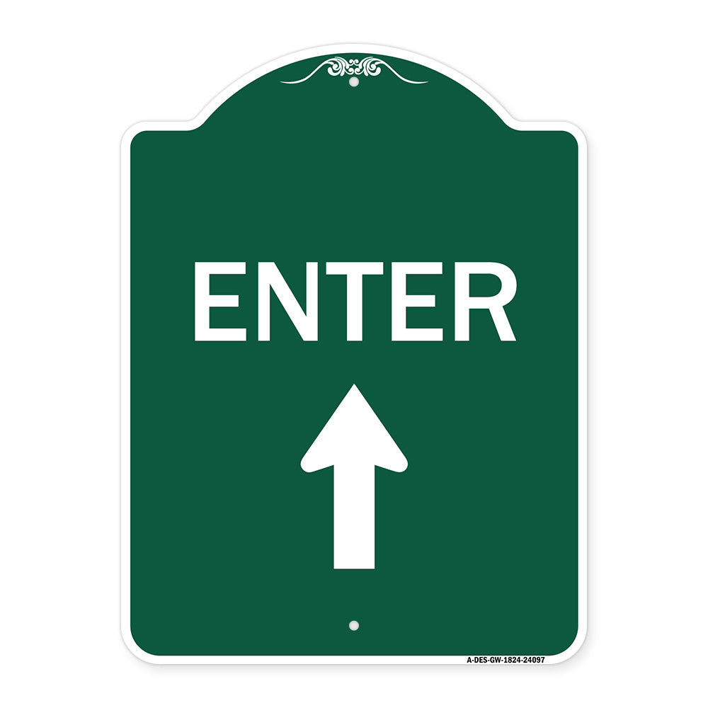 Enter Sign Enter with Up Arrow