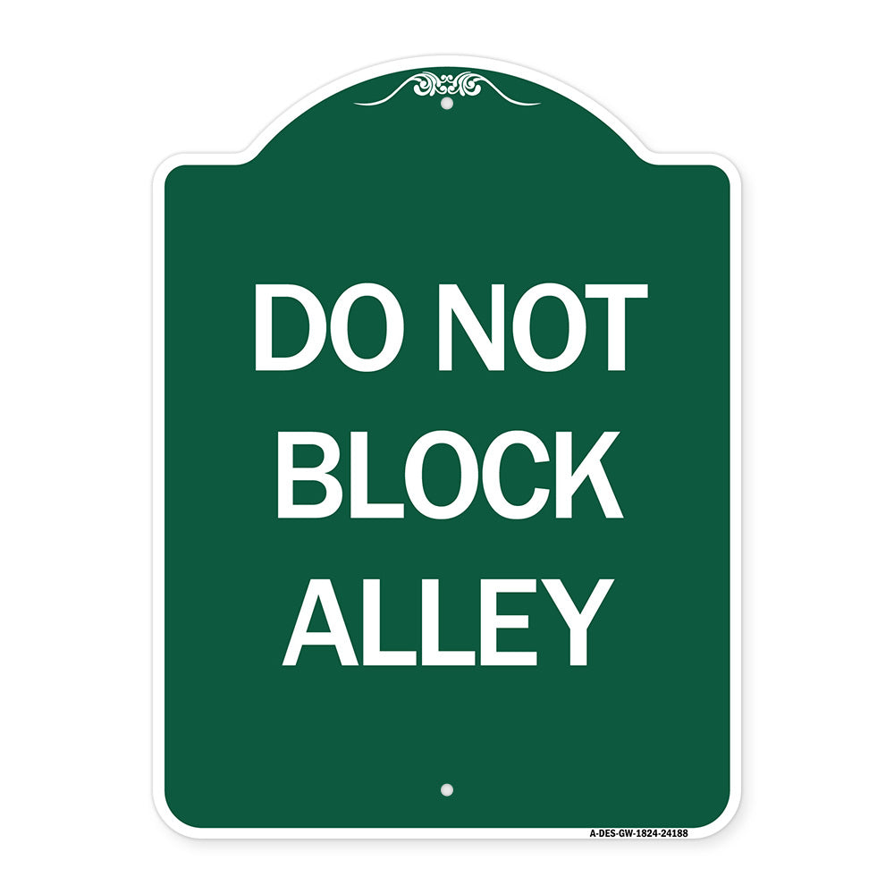 Do Not Block Alley
