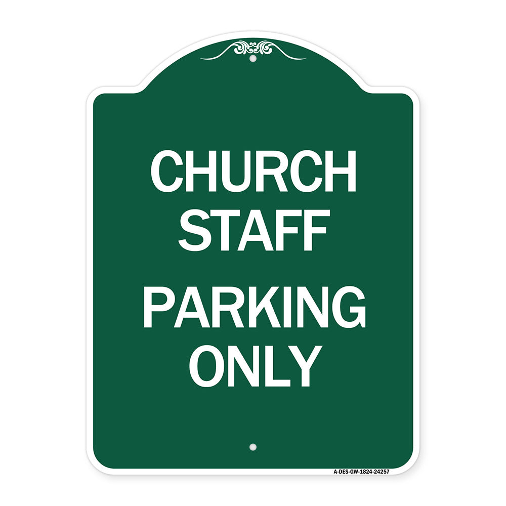 Church Staff Parking Only