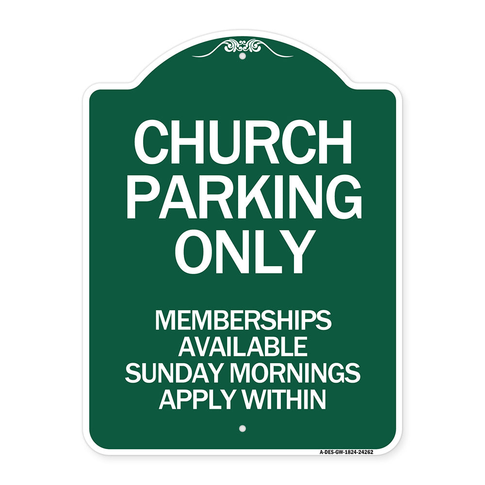 Church Parking Only Memberships Available Sunday Mornings Apply Within