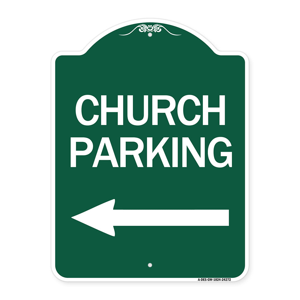 Church Parking (With Left Arrow)