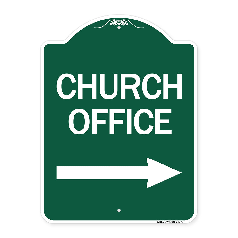 Church Office (With Right Arrow)