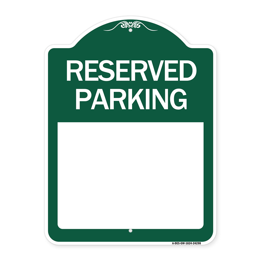 Blank Reserved Parking