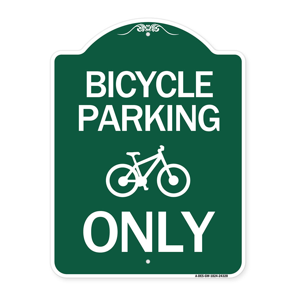 Bicycle Parking Only (With Graphic)