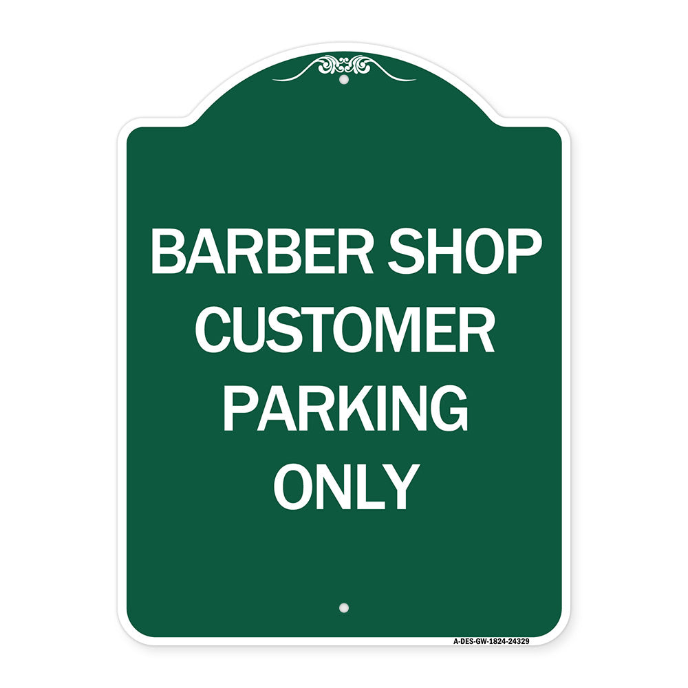 Barber Shop Customer Parking Only