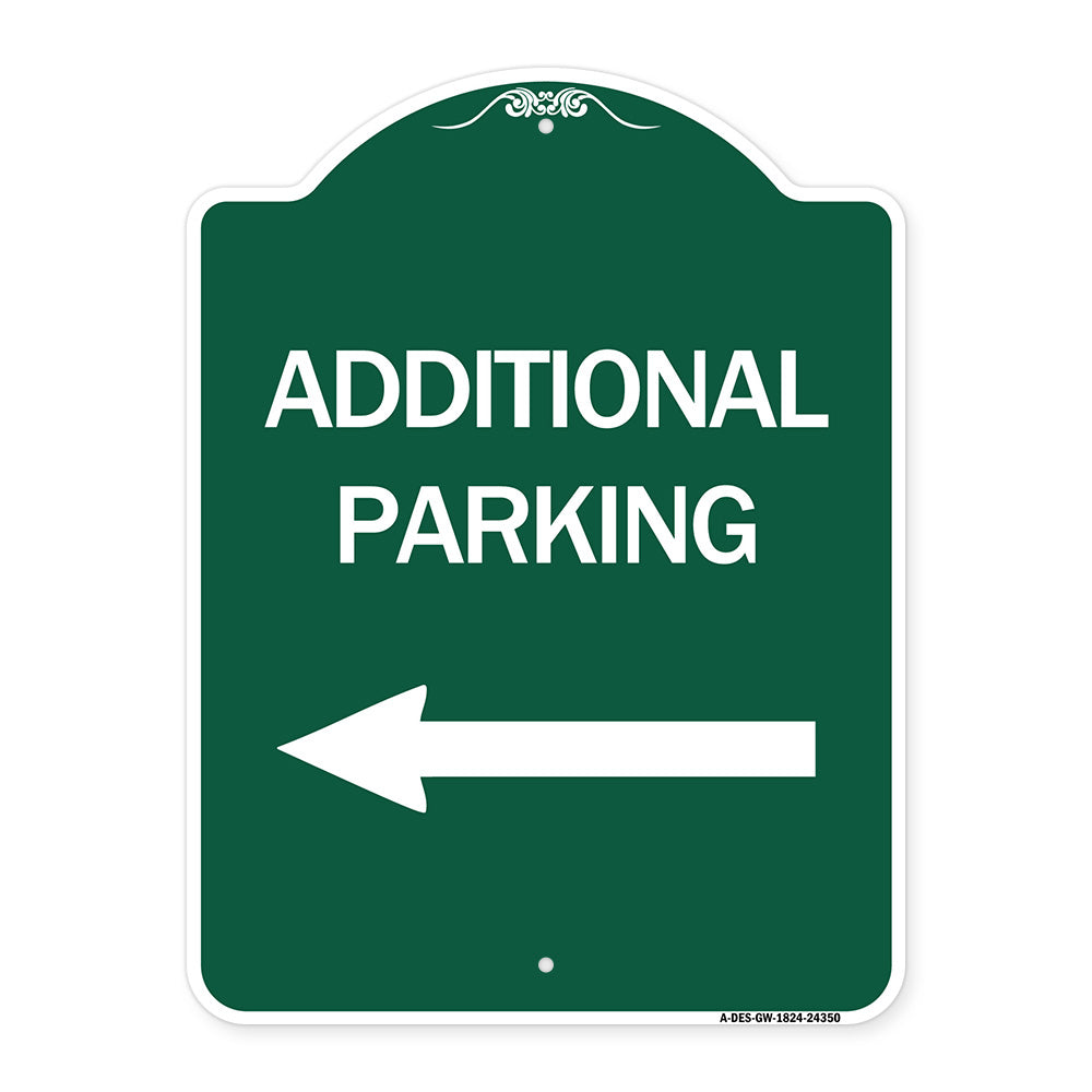 Additional Parking Sign (Left Arrow)