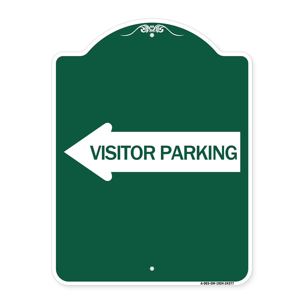 Visitor Parking (With Left Arrow)