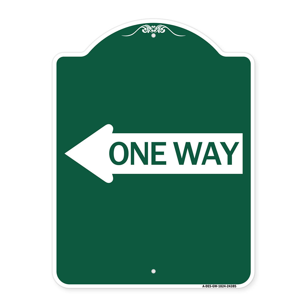 One Way (With Left Arrow)